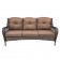6pc Wicker Seating Set with Brown Cushions