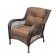 6pc Wicker Seating Set with Brown Cushions