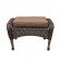 6pc Wicker Seating Set with Brown Cushions