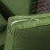 6pc White Wicker Seating Set with Hunter Green Cushions