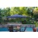 6.5FT x 10FT Aluminum Patio Market Umbrella Tilt with Crank - Blue Fabric/Bronze Pole