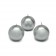 2 Inch Metallic Silver Ball Candles (12pc/Box)