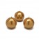 2 Inch Metallic Gold Ball Candles (96pcs/Case) Bulk