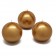 3 Inch Metallic Gold Ball Candles (6pc/Box)