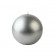 4 Inch Metallic Silver Ball Candles (2pc/Box)