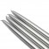 10 Inch Metallic Silver Taper Candles (1 Dozen)