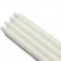 10 Inch White Straight Taper Candles (1 Dozen)