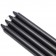 10 Inch Black Straight Taper Candles (144pcs/Case) Bulk