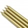 10 Inch Metallic Gold Straight Taper Candles (1 Dozen)