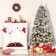 7.5ft. Prelit Frosted Christmas Tree with Meta Stand