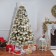 7.5ft. Prelit Frosted Christmas Tree with Meta Stand