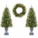 3-Piece 4ft. Christmas Tree and Holiday Wreath Set