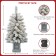 3FT H  FULL FLOCKING HARD NEEDLE ARTIFICIAL PORCH TREE WITH LIHGT