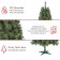 Caoimhe 6FT Sentiments Green Multi-color lights Tree