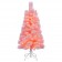 4FT PRE-LIT FLOCKED PINK TREE
