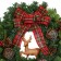 24 inch Christmas Wreath with Deer