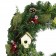 24 inch Christmas Wreath with Birdhouses and Red Berries