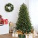 24 inch Christmas Wreath with Birdhouses and Red Berries