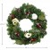 24 inch Christmas Wreath with Birdhouses and Red Berries