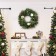 24 inch Christmas Wreath with Birdhouses and Red Berries