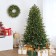 24 inch Christmas Wreath with Pine Needles and Lights