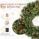 24 inch Christmas Wreath with Pine Needles and Lights