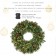 24 inch Christmas Wreath with Pine Needles and Lights