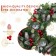 24 inch Eucalytpus Christmas Wreath with Red Berries