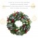 24 inch Eucalytpus Christmas Wreath with Red Berries