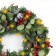 24 inch Eucalytpus Christmas Wreath with Red Berries and Lights
