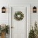 24 inch Eucalytpus Christmas Wreath with Red Berries and Lights