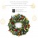 24 inch Eucalytpus Christmas Wreath with Red Berries and Lights