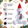 4FT Inflatable Polar Bear