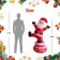 5FT Inflatable Rotating Santa Claus
