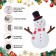 4FT Inflatable Tree Hand Snowman