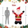 6FT White Santa Inflatable