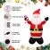 6FT White Santa Inflatable