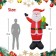 8FT White Santa Inflatable
