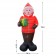8FT Inflatable Snowman in A Down Jacket