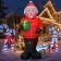 8FT Inflatable Snowman in A Down Jacket