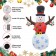 6FT Inflatable Tree Hand Snowman