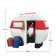 6.5FT Airblown Camper with Santa