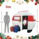 6.5FT Airblown Camper with Santa
