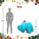 4FT Inflatable Hippo
