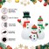6FT Inflatable Snowman Family