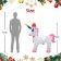 3.5FT Inflatable unicorn
