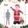 8FT Santa And Labrador Dog Inflatable