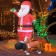 8FT Santa And Labrador Dog Inflatable