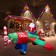 8FT Long Inflatable Santa Flies A Plane