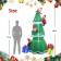 8FT Santas Climbing A Tree Inflatable